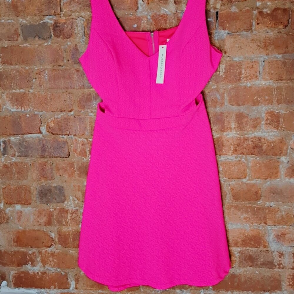 Mustard seed Back-Out Pink Mini Dress